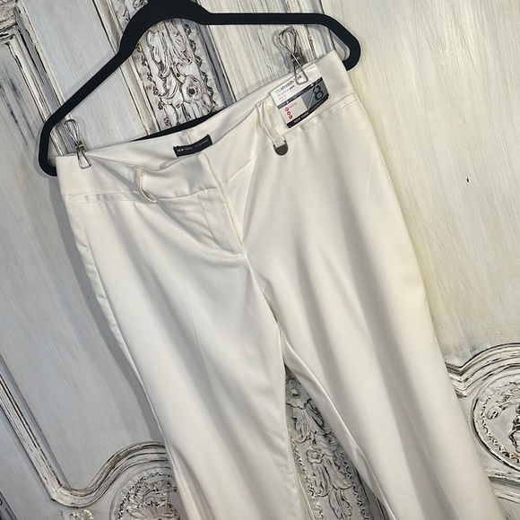 Elegant Creamy White Dress Trousers Old Money Classic Chic Trending Capsule - Picture 2 of 10